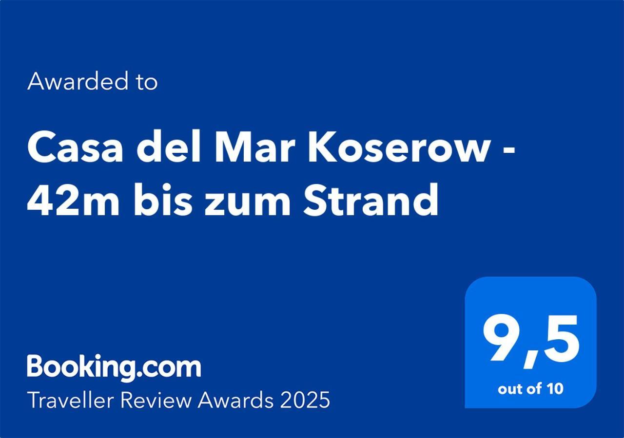 Fewo Am Strand In Koserow - Casa Del Mar - 42M Bis Zum Strand Extérieur photo