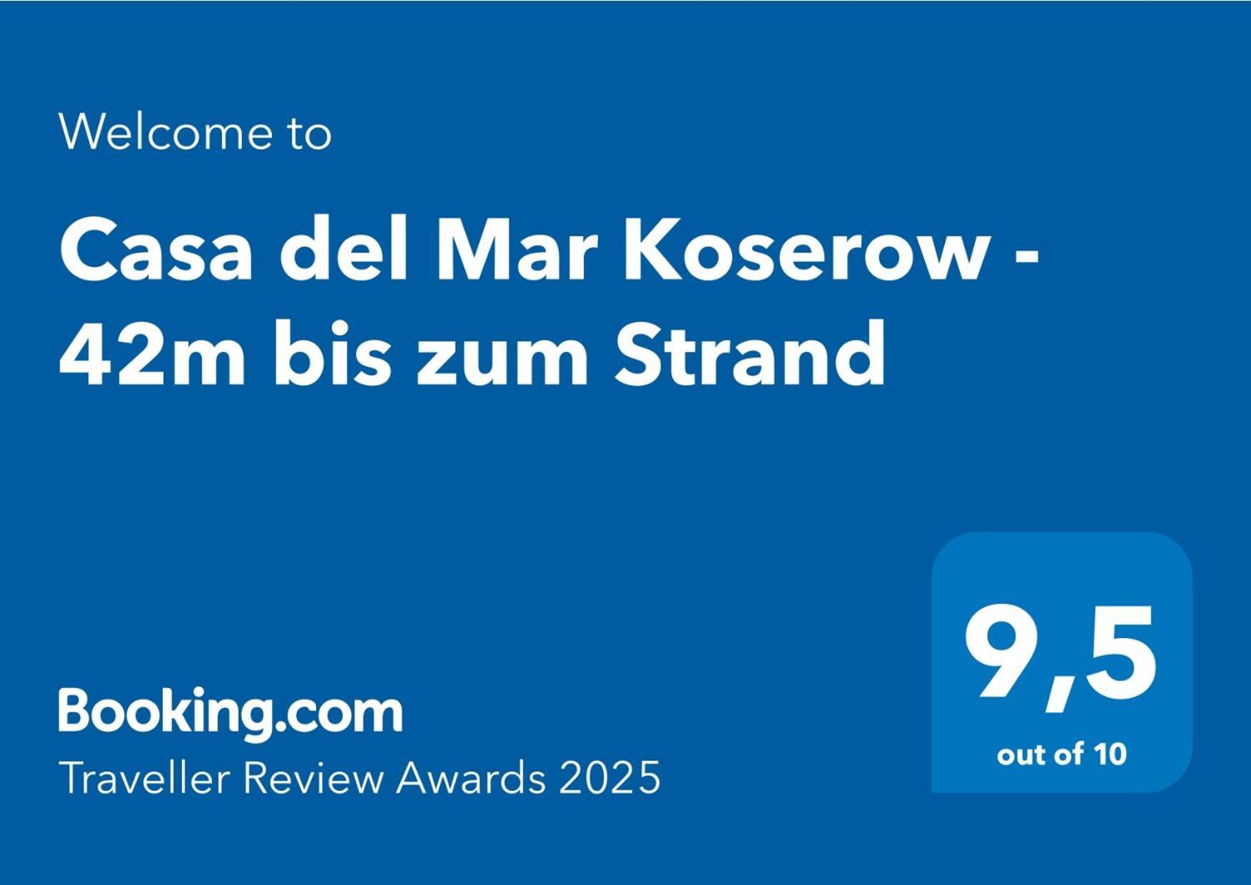 Fewo Am Strand In Koserow - Casa Del Mar - 42M Bis Zum Strand Extérieur photo